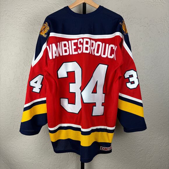 CCM Other - John Vanbiesbrouck Vintage CCM Florida Panthers Sewn XL Hockey Jersey